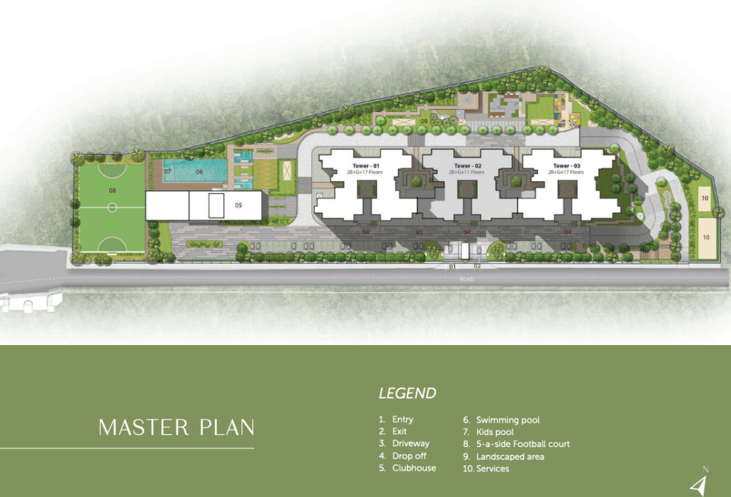 prestige elm park Master plan
